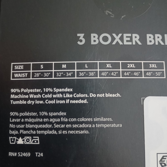 No Boundaries Men's Stretch Boxer Briefs 3-Pk Size 3XL (48-50) NWT  Multi Color - Picture 5 of 5